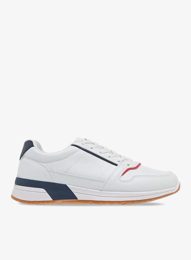 LBL by Shoexpress Men's Panelled Lace-Up Sneakers