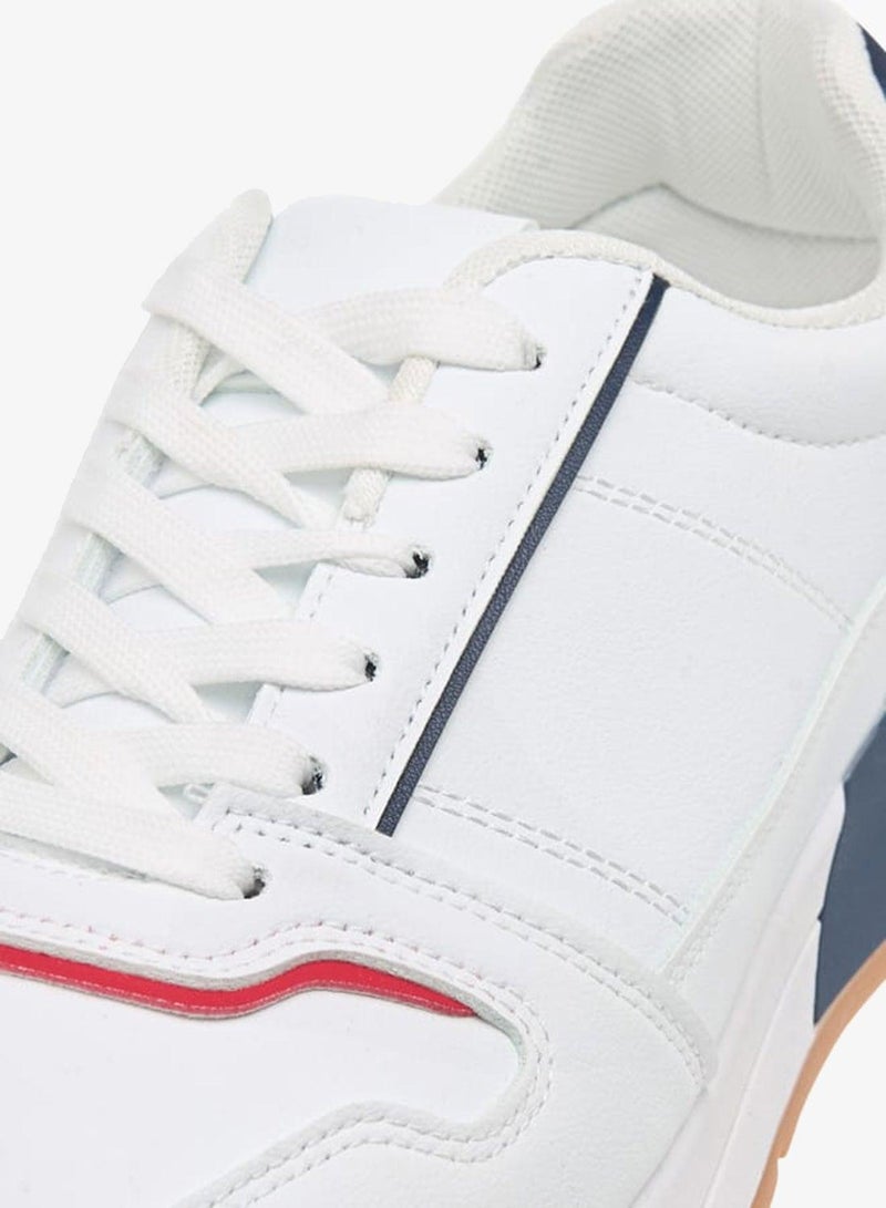 LBL by Shoexpress Men's Panelled Lace-Up Sneakers - Image 4