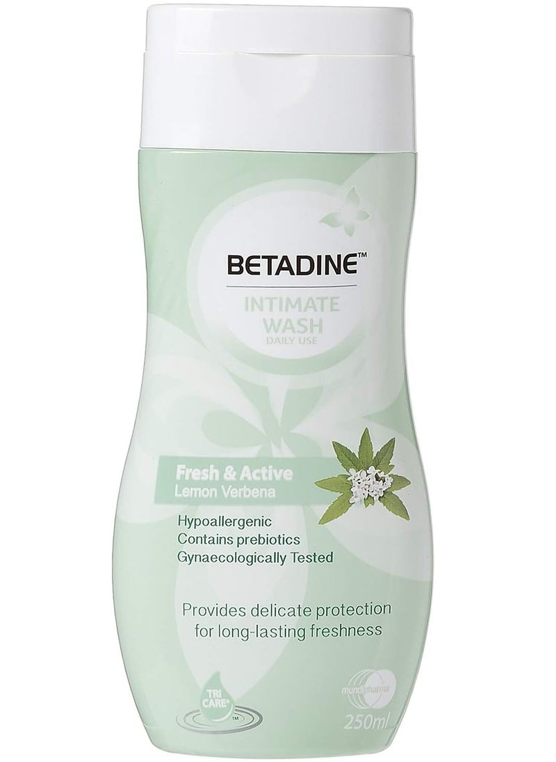 BETADINE Betadine Intimate Wash Daily Use Fresh & Active Lemon Verbena 250 Ml 