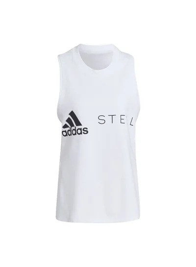 Adidas Adidas Asmc Logo Tk White Training Tops For Women Xs