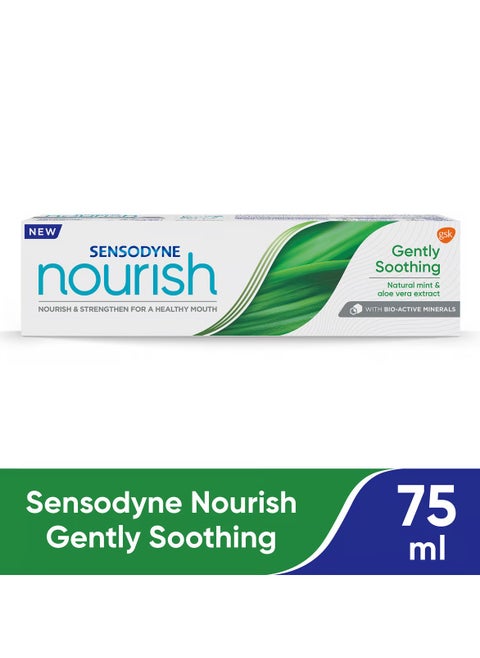 Sensodyne Nourish Gently Soothing Toothpaste For Sensitive Teeth, 75ml