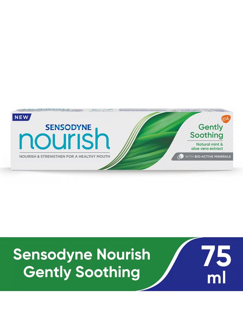 Sensodyne Nourish Gently Soothing Toothpaste For Sensitive Teeth, 75ml
