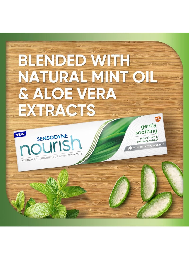 Sensodyne Nourish Gently Soothing Toothpaste For Sensitive Teeth, 75ml