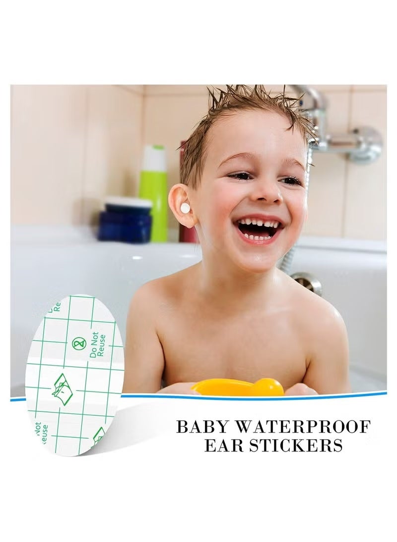 سيستار سدادات أذن مقاومة للماء للأطفال للسباحة والاستحمام وغيرها من الرياضات المائية (60 قطعة) مع سدادات أذن للأطفال والمواليد الجدد. - Image 2
