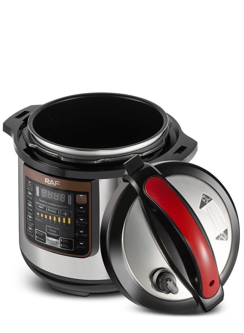 RAF 12L Electric Pressure Cooker 1600W | Multi-Function Digital Rice & Pressure Cooker | Smart LED Display with 24-Hour Timer | Non-Stick Inner Pot Electric Cooker for Rice, Soup, Meat & More - Image 2