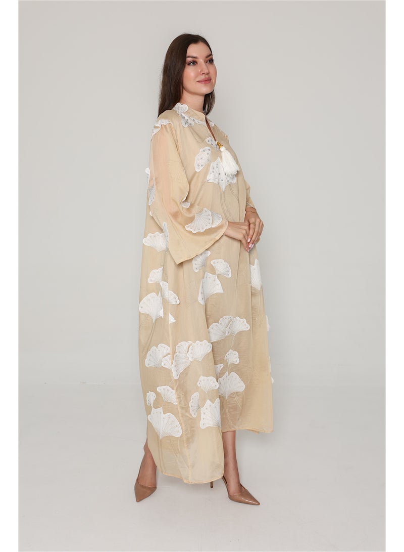 اكسا فستان منسدل نقوش زهور - Image 4