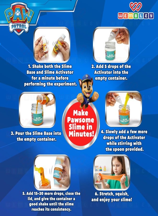 Wembley DIY Paw Patrol Slime Kit| Non-Toxic Soft Non-Sticky Activity Set| Fun Mix & Play Orange Scented Slime Making Kit for Kids| Sensory STEM Learning| Slime for Boys & Girls of 3-10 Years - Image 3