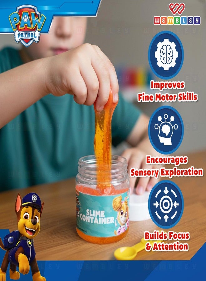 Wembley DIY Paw Patrol Slime Kit| Non-Toxic Soft Non-Sticky Activity Set| Fun Mix & Play Orange Scented Slime Making Kit for Kids| Sensory STEM Learning| Slime for Boys & Girls of 3-10 Years - Image 4