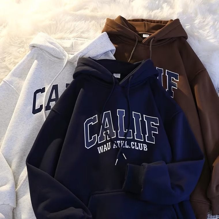 Street Tide Brand Hooded Sweater Lovers Vibe Style American Hip Hop Ins Jacket Men - Image 3