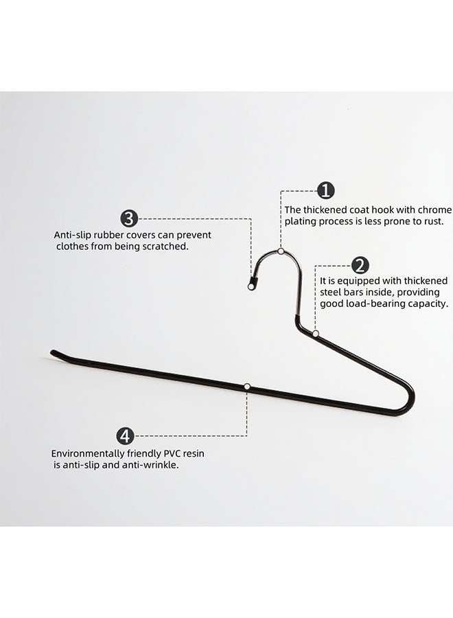 30 Pieces of Metal Trouser Rack, Sturdy and Durable Anti-slip Closet Hangers, Space-Saving and Rust-Proof Trouser Hangers, Suitable for  Households and Clothing Stores - Image 5