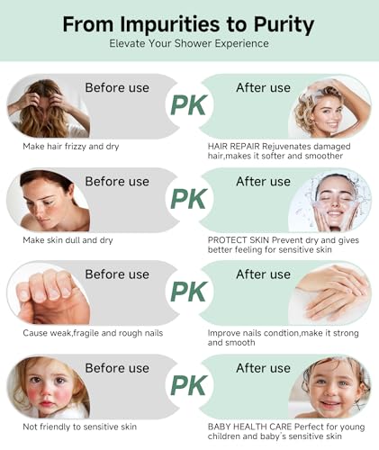 SunCleanse Filtered Shower Head with Handheld, 9-Spray Setting Detachable Showerhead with Filters, Shower Head for Hard Water - Filtered Chlorine, Improve Skin and Hair Texture, Chrome - Image 3
