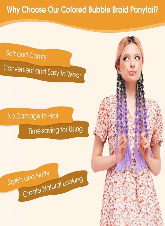 ريتزكارت وصلة شعر صناعية طويلة على شكل ذيل حصان فقاعي بطول 20 بوصة، مزودة بربطة شعر/ضفيرة مطاطية لتثبيت محكم، مثالية للفتيات والسيدات، من ماركة ريتزكارت (B27). - Image 3