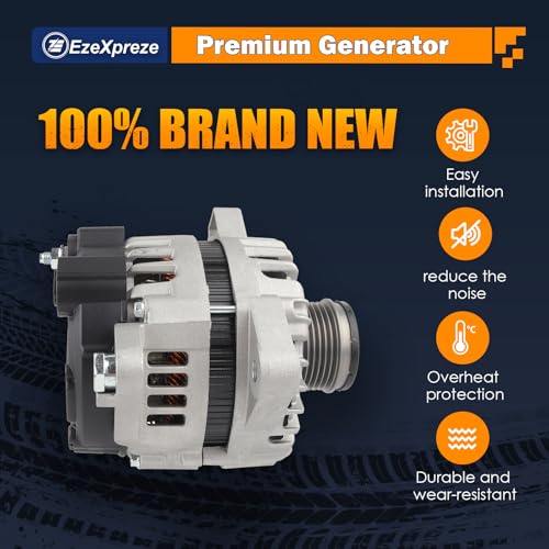 E EZEXPREZE Ezexpreze 11710N Alternator Replacement For 2014 2015 Kia Optima, 2012-2014 Sorento, 2014 Hyundai Sonata, 2013-2016 Santa Fe Sport, 2.0 2.4L, 37300-2G800 37300-2G850 37300-2G855 37300-2G950 - Image 4