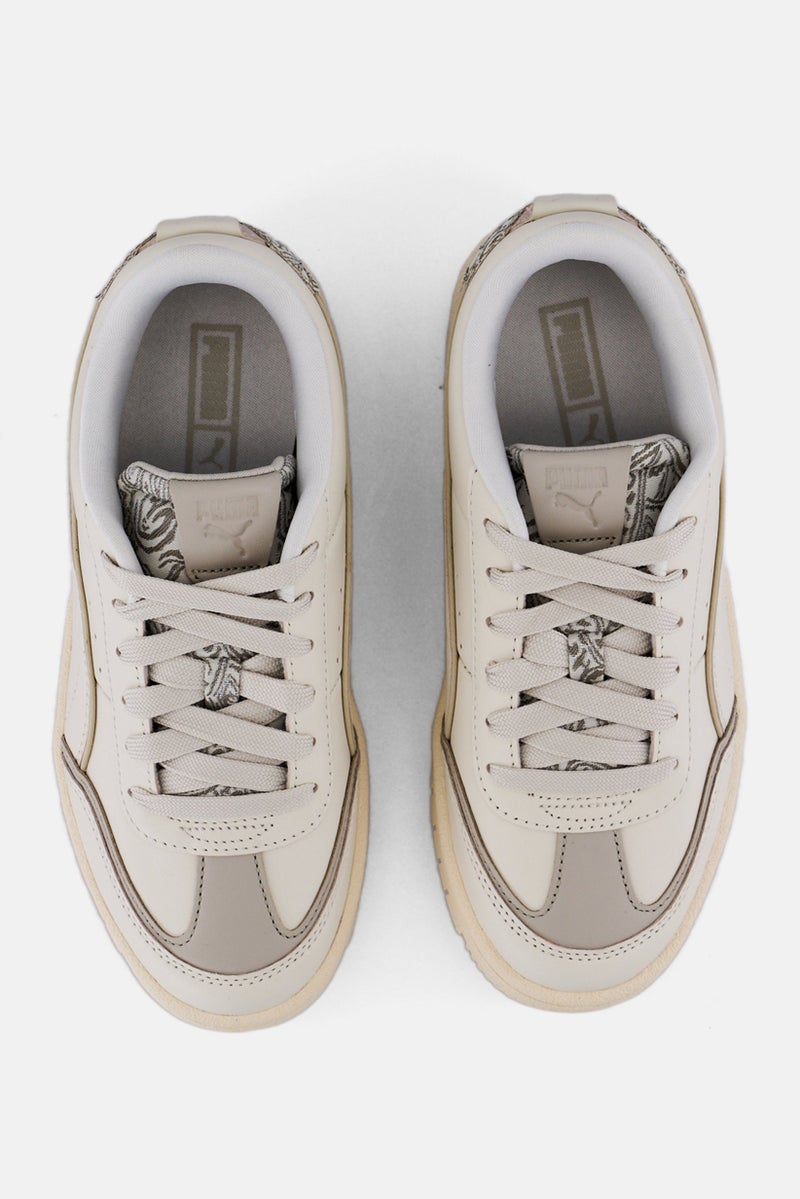 PUMA Women Premier Court Paisley Lace Up Outdoor Shoes, Off White - Image 3