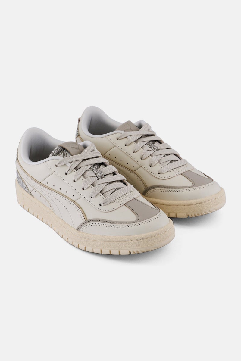 PUMA Women Premier Court Paisley Lace Up Outdoor Shoes, Off White - Image 1