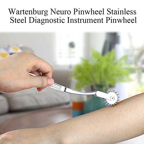 Hotorda Wartenburg Neuro Pinwheel Stainless Steel Diagnostic Instrument Pinwheel Pin Wheel Gear Roller Rolling for Testing Nerve Sensitivity. 1 Round - Image 4