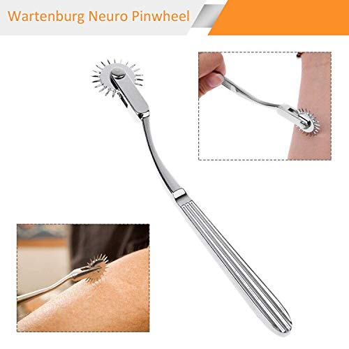 Hotorda Wartenburg Neuro Pinwheel Stainless Steel Diagnostic Instrument Pinwheel Pin Wheel Gear Roller Rolling for Testing Nerve Sensitivity. 1 Round - Image 3