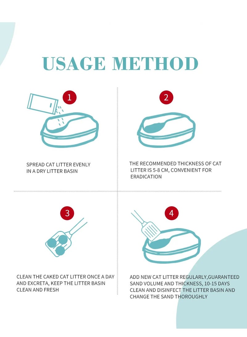 بايولاين عرض كومبو - بيولاين رمل قطط التوفو 7 لتر برائحة بودرة الأطفال + مجرفة تنظيف رمل القطط من مودرنا عالية التحمل - Image 3