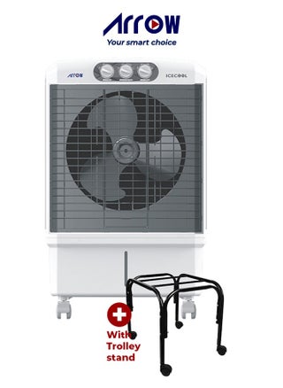 60L Air Cooler, 175W | 3 Speed Control & Fan | 13.7M Air Through Distance | Honey Comb Cooling Media | Water Level Indicator | Portability with Wheels | Ideal for Large Space Cooling | Model Name: RO-60CLV - pzsku/Z92A83E93612435997FCEZ/45/_/1730977143/a56804a5-d9eb-4bc6-b622-229c1124bac9