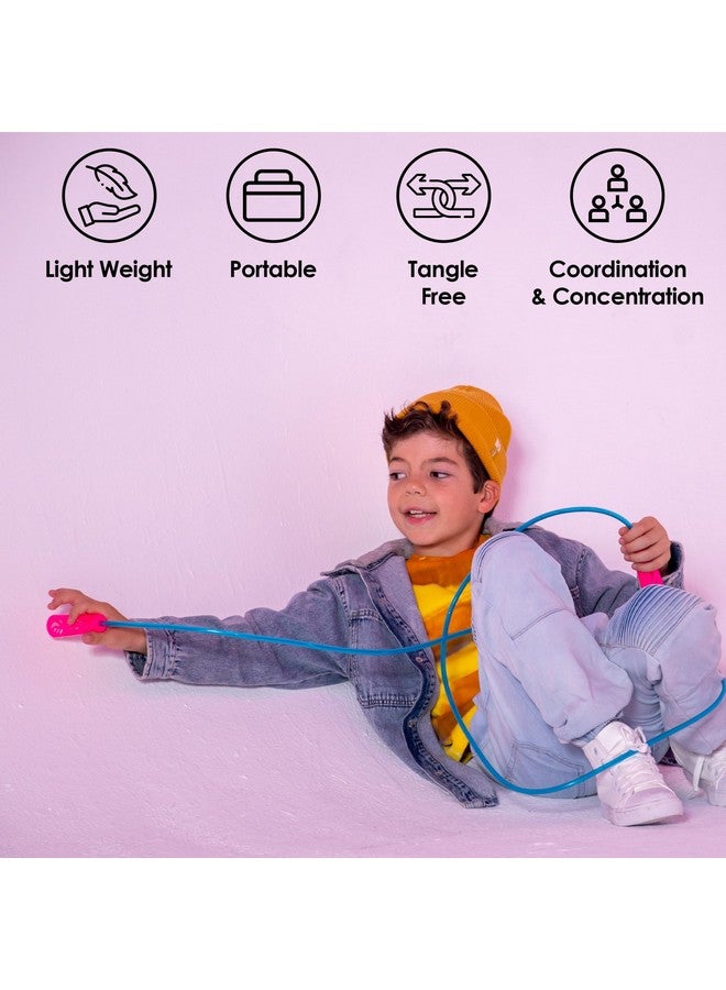 KESS Light Up Sunset - Glowing Jump Rope for Kids, Indoor/Outdoor Fun Activity Toy, Fitness Skipping Rope for Children, Party Favors - Image 5
