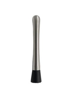 Generic Stainless Steel Drink Muddler Silver/Black 21 x 3.2 x 3.2cm-Stainless Steel Stick  Fruit Mixer DIY  Tool  - Image 1