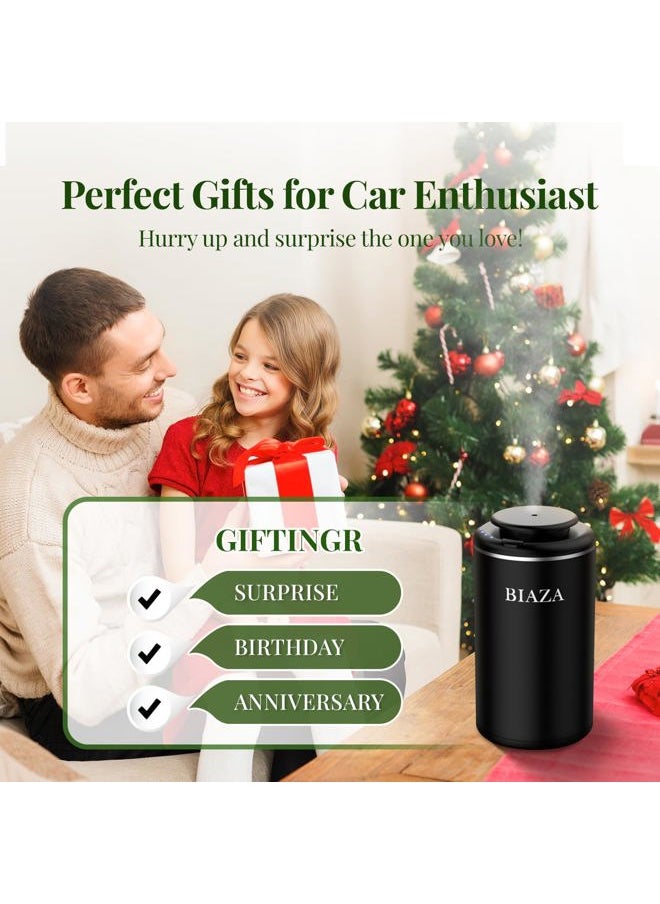 Waterless Essential Oil Diffuser, Mini Scent Air Machine, Portable Battery Operated Aromatherapy Diffuser with 4 Mist Levels for Car, Home, Room, Office