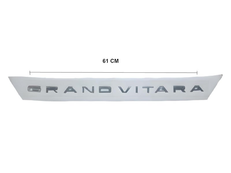 SmartFX حروف كروم 3D غطاء محرك جراند فيتارا، ملحقات خارجية ماروتي سوزوكي، شعار، فضي، مجموعة من 1 - Image 3