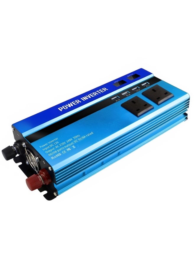 كادي ون محول طاقة للسيارة بقدرة 450 واط، عاكس كهربائي بتيار مستمر 12 فولت الى تيار متردد 220 فولت 240 فولت، مزود بمنفذين كهرباء و 4 منافذ USB و مروحة تبريد مثالي للرحلات و التخييم