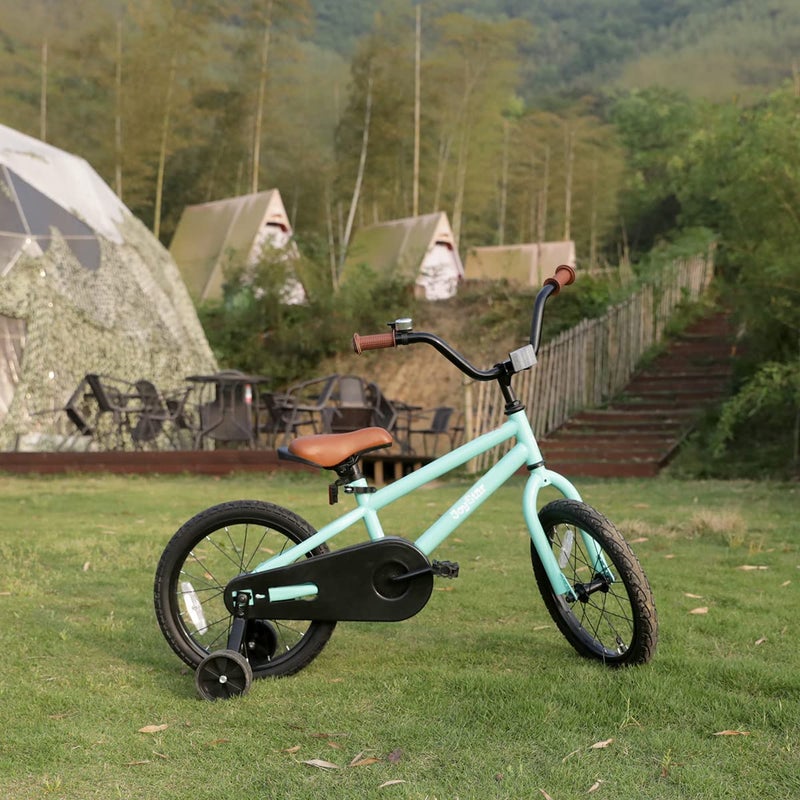 JOYSTAR 14 Inch Kids Bike for Boys Girls 3 4 5 Years Old Ages Toddler Bicycle with Training Wheels Children Bikes with Foot Brake BMX Style Mint Green - Image 4