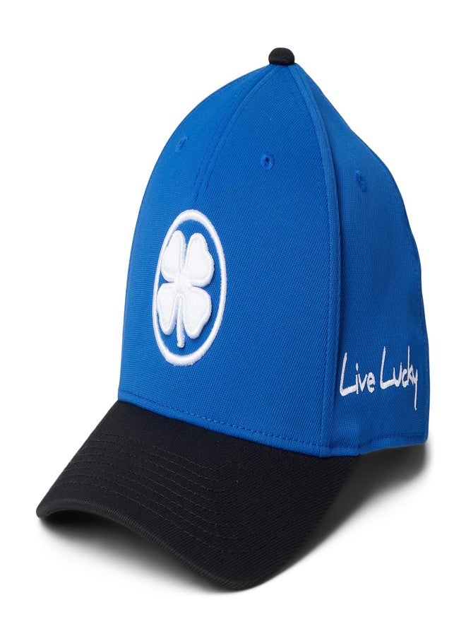 Black Clover Inner Luck 3 Adjustable Snapback Hat, White/Royal/Black - Image 1