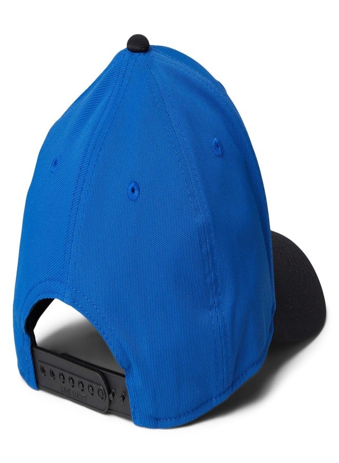 Black Clover Inner Luck 3 Adjustable Snapback Hat, White/Royal/Black - Image 2