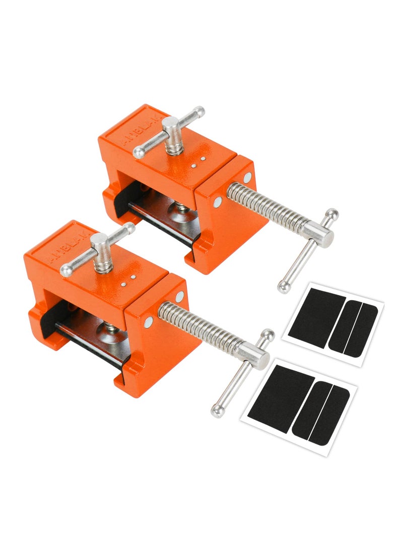 Generic - 2PCS Cabinet Face Frame Clamps, Cabinet Installation Clamping Tools Cabinetry Clamps Secure Grip Cabinet Installation Clamps abinet Tools with Two Side Screws and Alignment Plate for Cabinet Frame - Image 1