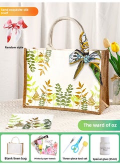 Butterfly Ancient Bart Material Bag Diy Mother's Day Canvas Bag Children's Handmade Creative Linen Bag Group Building Activity Gift-Color:Horizontal Style [wizard Of Oz] Comes With A Full Set Of Tools + Detailed Tutorials