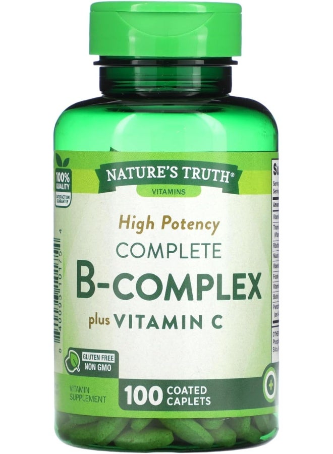 Nature's Truth Complete B-Complex Plus Vitamin C Capsules 100s - Image 1