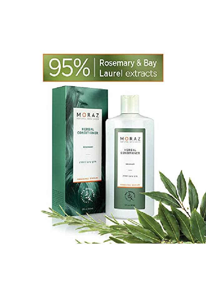 Moraz Deep Conditioner For Hair Organic With Rosemary Extract Hair Cream Supports Shine And Strength Hair Treatment For Dry And Damaged Hair Curly Hair Conditioner With Natural Ingredients 17 Fl.Oz - Image 3