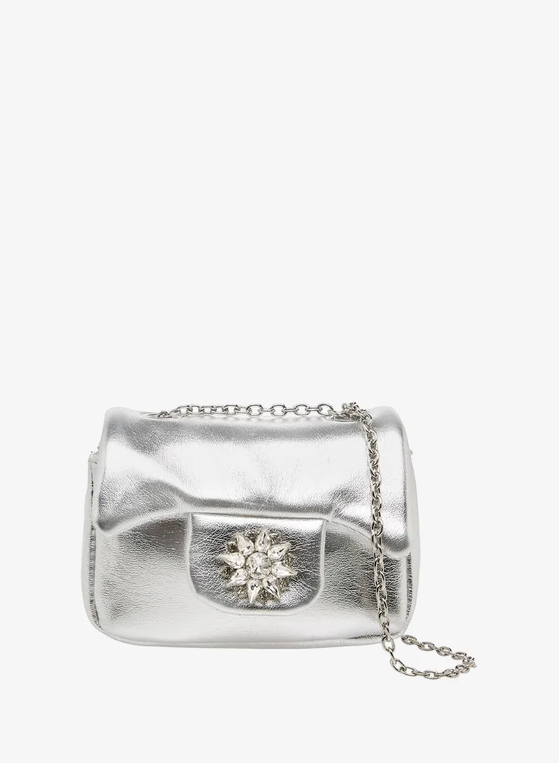 Celeste Embellished Crossbody Bag with Chain Strap Ramadan Collection
