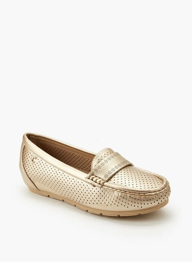 لو كونفورت Women Perforated Comfort Loafers