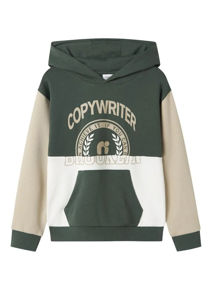 Name It GREEN Youth Printed pullover Hoodie for Men | Best Price UAE