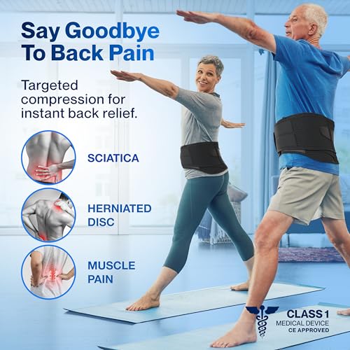 Modvel Lower Back Brace for Men and Women Back Support Belt for Pain Relief Herniated Disc Sciatica Scoliosis Lumbar Compression Brace - Image 5
