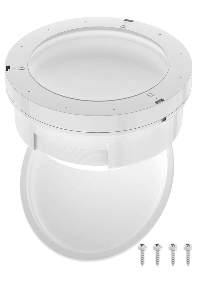 NOOTO 9 Inch Paper Plate Dispenser White Under Cabinet Paper Plate Holder Organizer for Kitchen or RV Storage Wall Mounted Plastic Plates Stand Shelves Compact Spaces (with 4 Screws) - Image 2