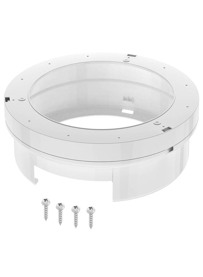 NOOTO 9 Inch Paper Plate Dispenser White Under Cabinet Paper Plate Holder Organizer for Kitchen or RV Storage Wall Mounted Plastic Plates Stand Shelves Compact Spaces (with 4 Screws) - Image 1