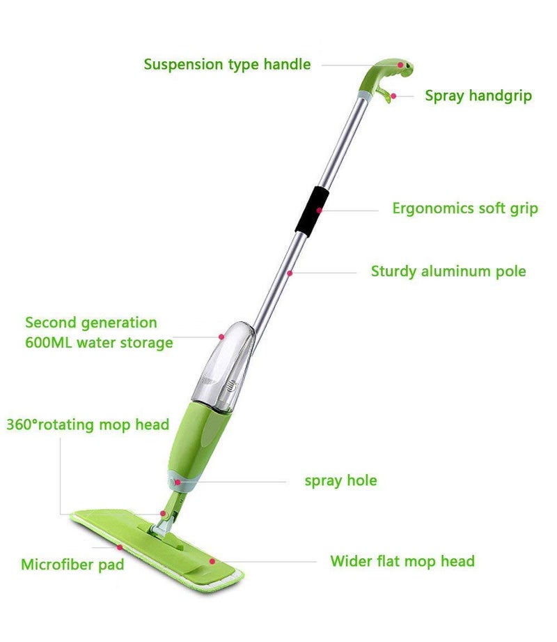 AASTIK SALES Aluminium Spray Mop with Best 360 Degree Floor Cleaning for Home and Office (Multicolor, 46 x 16 x 10 cm) - Image 3