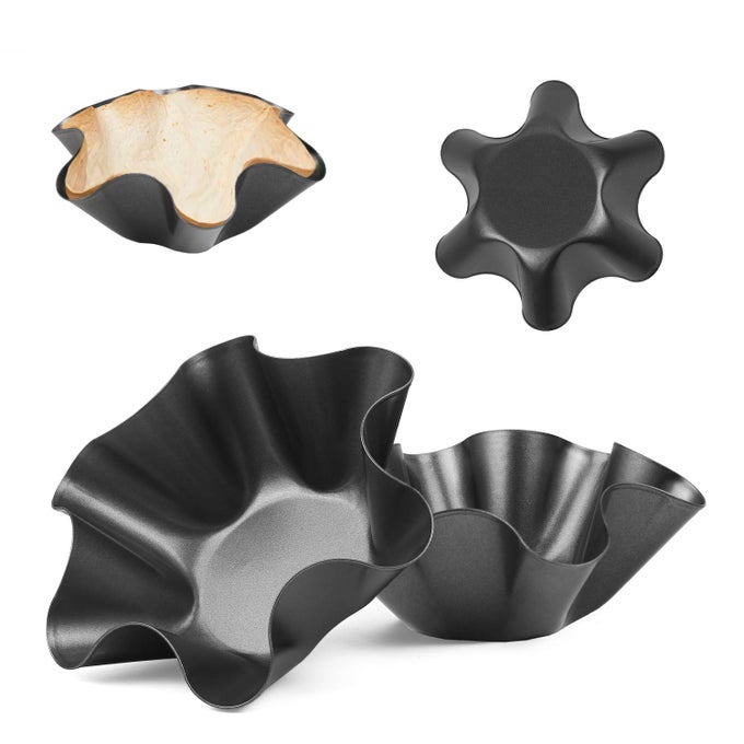 TACO BOWL SHELL MAKER NONSTICK 4PACK TORTILLA BOWL MAKER CRAFT PERFECT TACO BOWLS SALAD SHELLS FOR HOME COOKING ENTERTAINING