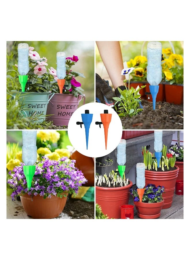 Generic Plant Watering Devices Self Spikes Automatic Waterer Water Control System with Slow Release Valve Switch Drip Irrigation for Home and Vacation 6 Pcs  - Image 2