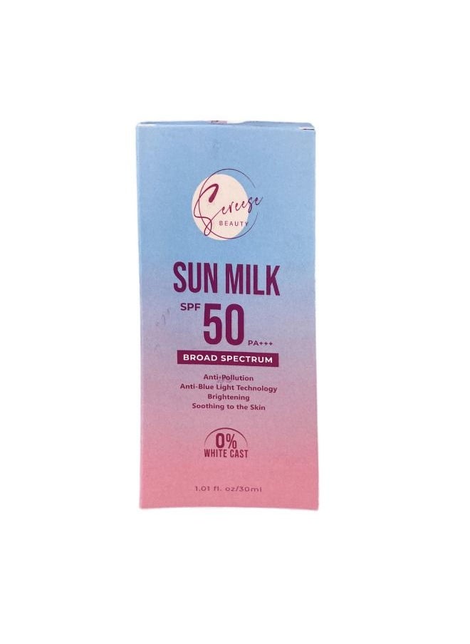 Sereese BEAUTY - Sun Milk SPF50 Broad Spectrum 30 ml - Image 1