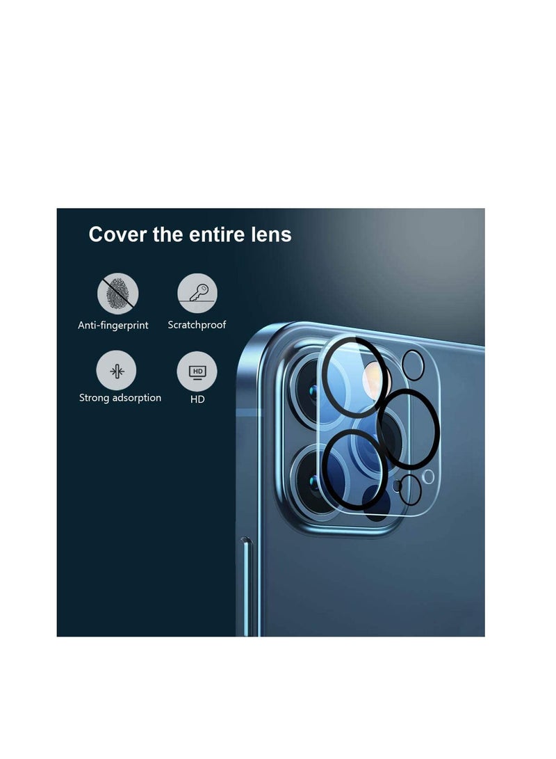 Y&D Camera Protector For iPhone 12 Pro 3 PCS, Ultra Thin HD Clear, Scratch Resistant, Anti-Fingerprint, Easy Installation, Case Friendly, 9H Hardness Tempered Glass  - Image 3