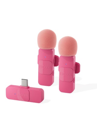 BOYA BY-V20 Ultracompact Wireless Microphone System for USB-C Devices (2.4 GHz) - Pink - pzsku/Z92A949A231AFAEB913B7Z/45/_/1733046388/ceb59556-7b45-4777-a053-fd9f5ed3d7b2