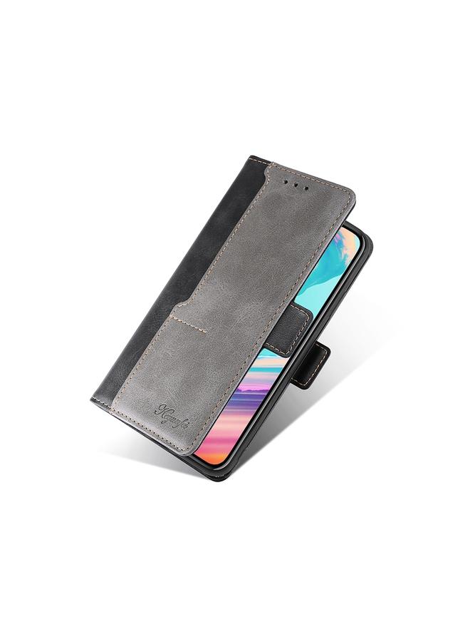 اس-توب جراب لهاتف Motorola Moto G9 Plus، جراب جلدي بلون متباين مع مشبك جانبي - Image 3