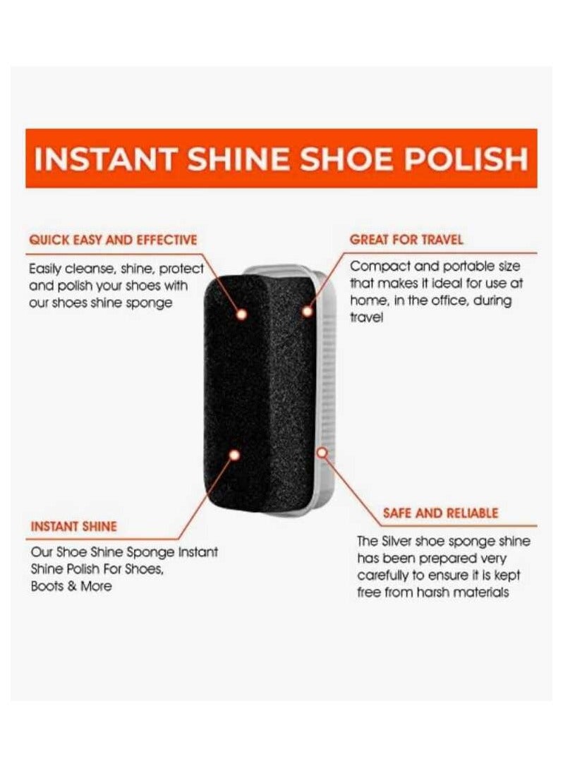 Silver Express Instant Shine Sponge for Shoes Bags and Boots Large Size 6ml Clear - Image 3