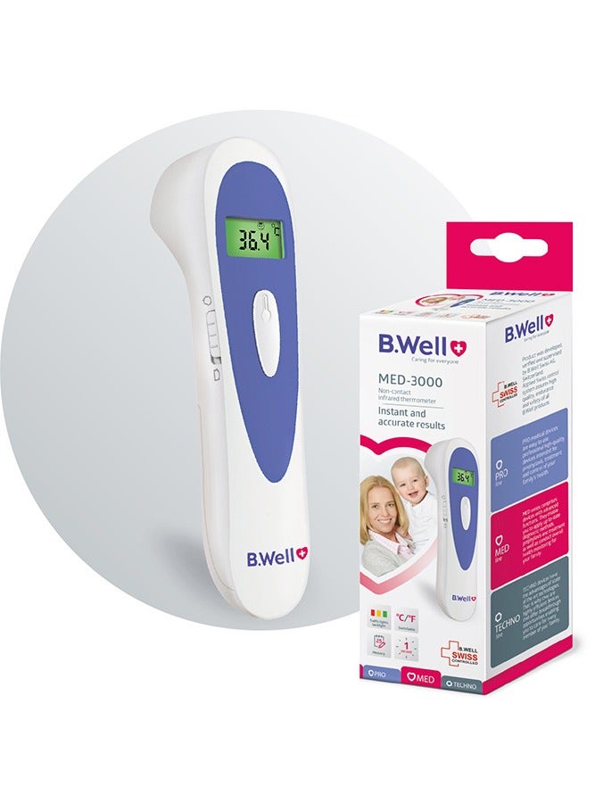 B.Well Swiss MED-3000 Non-Contact Infrared Digital Thermometer - Image 1